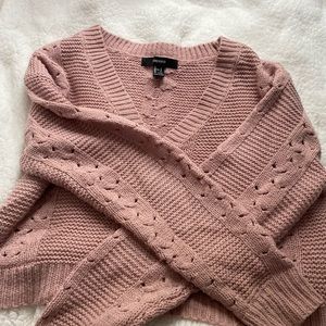 Rose cropped sweater